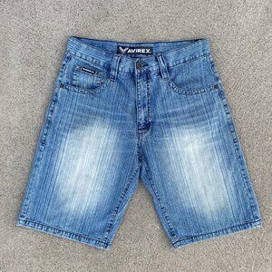 Vintage Y2K Avirex baggy denim shorts jorts